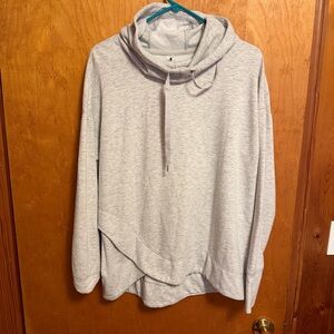 Yogalicious Light Gray Pullover Sweatshirt
